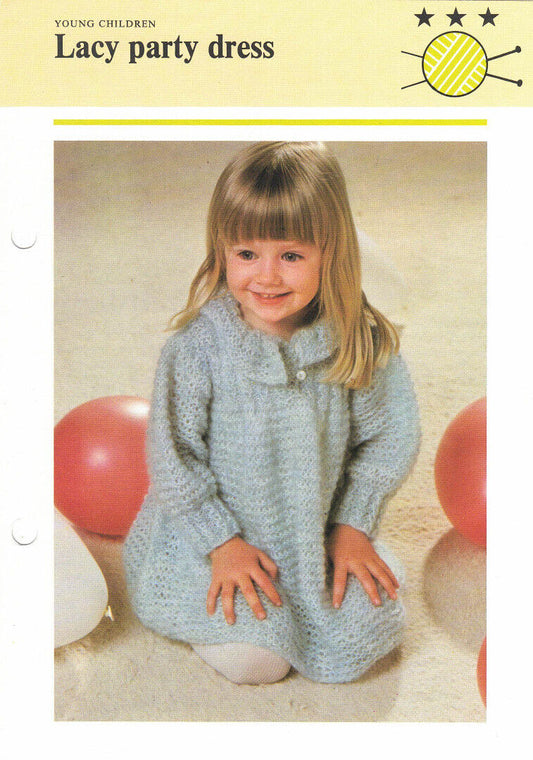 Vintage Hamlyn Knitting Patterns for Young Children - Girls Clothing