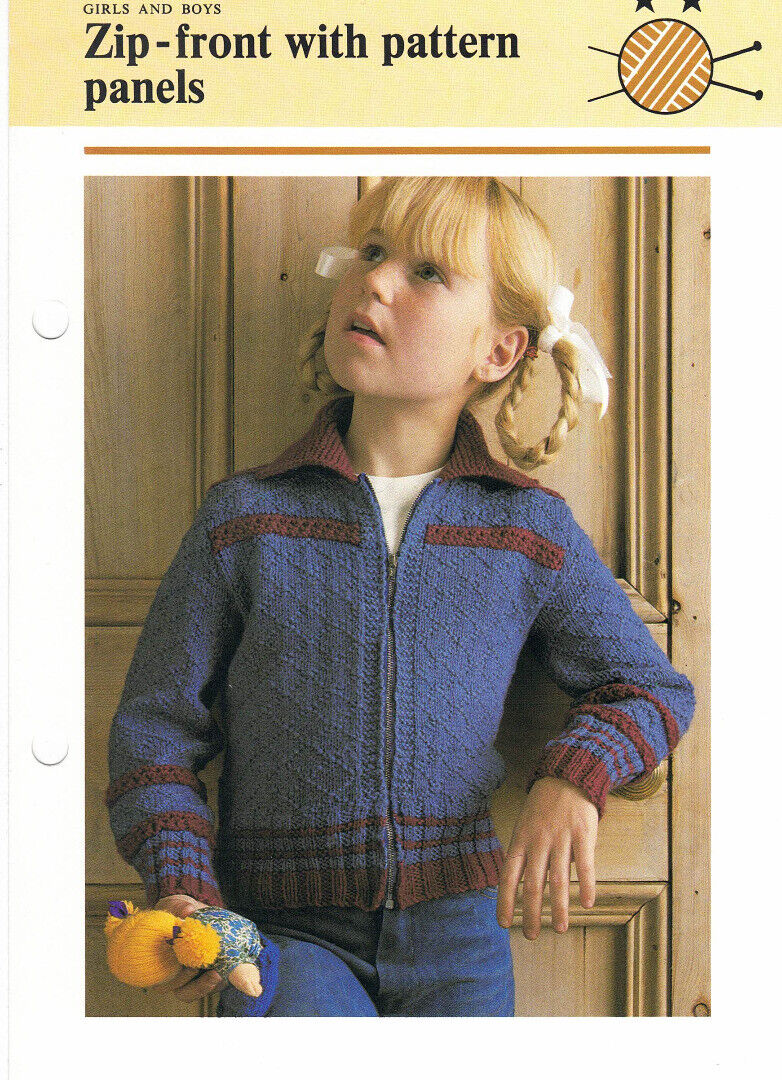 Vintage Hamlyn Knitting Patterns for Girls & Boys - Jackets