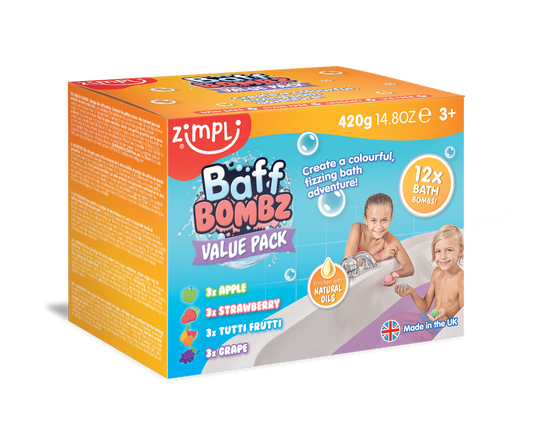 Zimpli Kids - Baff Bombz Value Pack 12x Bath Bombs