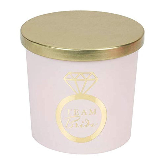Luxury 2 Wick Velvet Rose Scented Candle 'Team Bride'