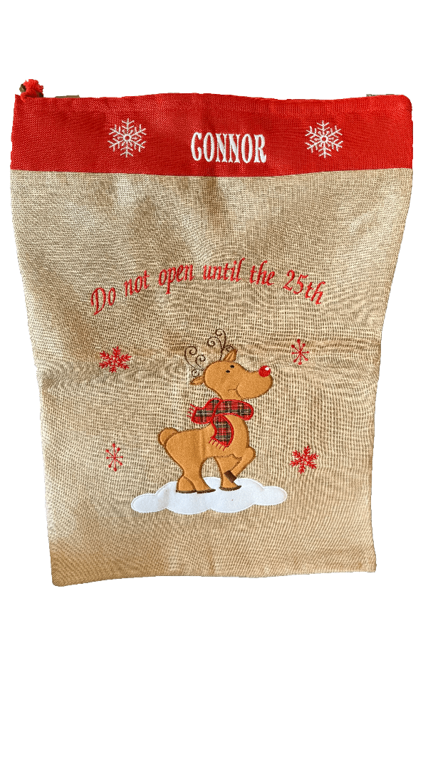 Personalised Large Christmas Santa Present Sack