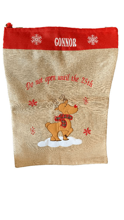 Personalised Large Christmas Santa Present Sack