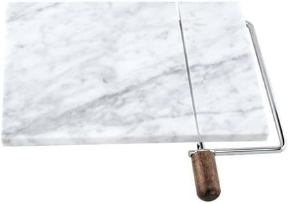 Marble Cheese Board with Wire Cheese Cutter