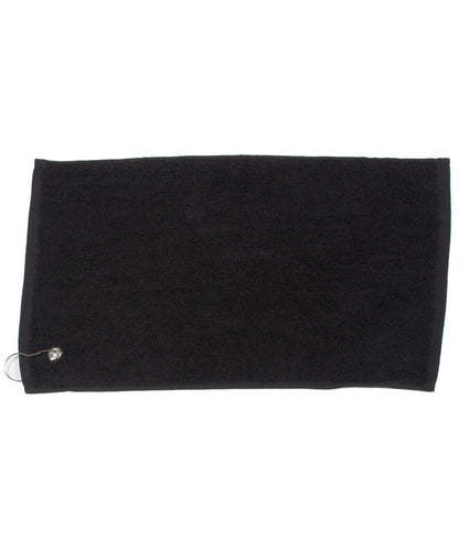 Personalised Luxury Golf Towel - Assorted Colours - Tees Design