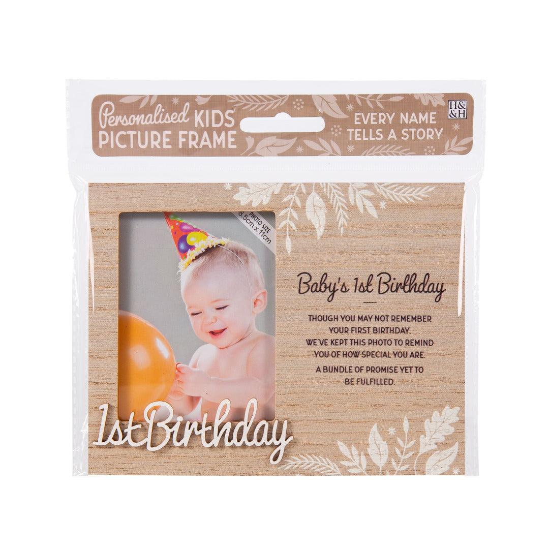 Personalised Photo Frames - Family, Friends, Baby, Memories