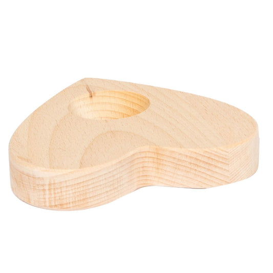 Heart Shaped Rubberwood Egg Holder Board