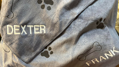 Personalised Microfibre Dog Towel