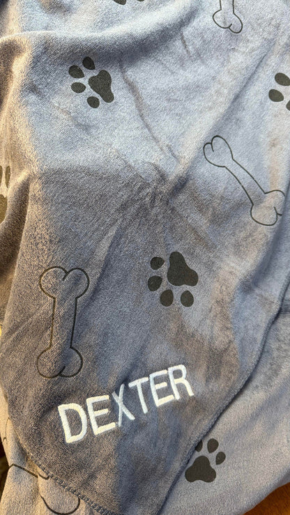Personalised Microfibre Dog Towel