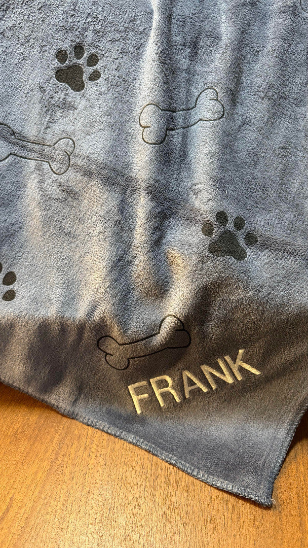 Personalised Microfibre Dog Towel