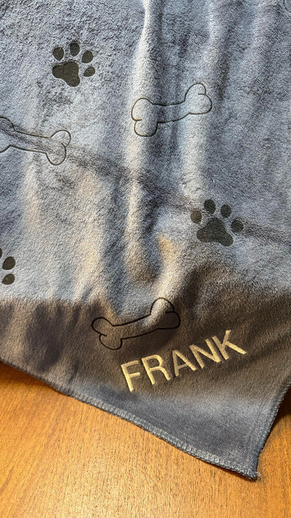 Personalised Microfibre Dog Towel
