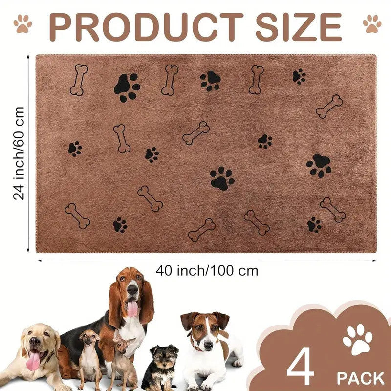 Personalised Microfibre Dog Towel