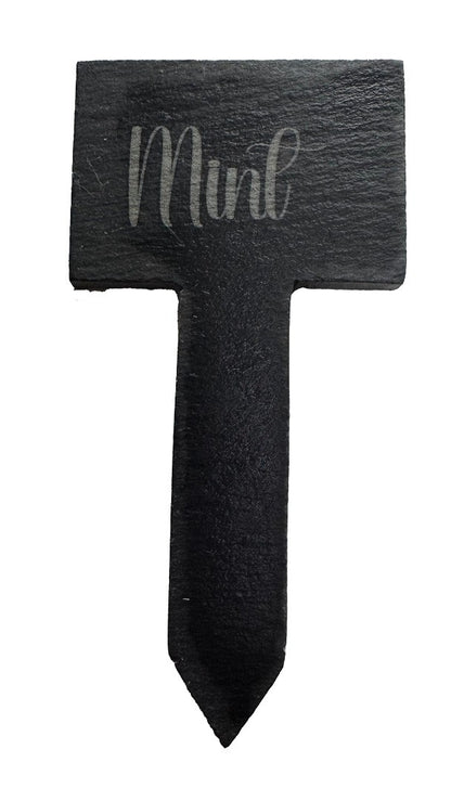 Personalised Slate Herb Markers - Set of 8 Plant Labels