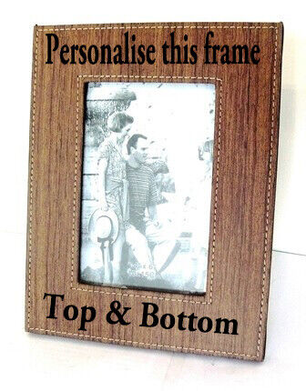 Personalised PU Leather Photo Frames ~ 4x6'', 5x7'', 6x8'', 8x10''