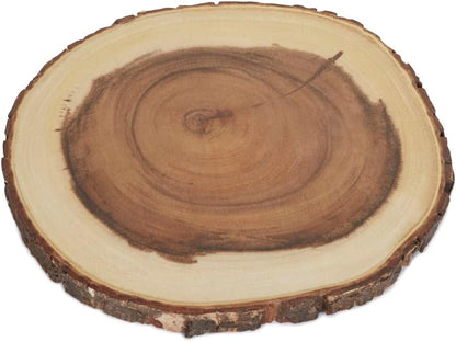Large Round Rustica Wooden Chopping / Serving Board - 32-37cm