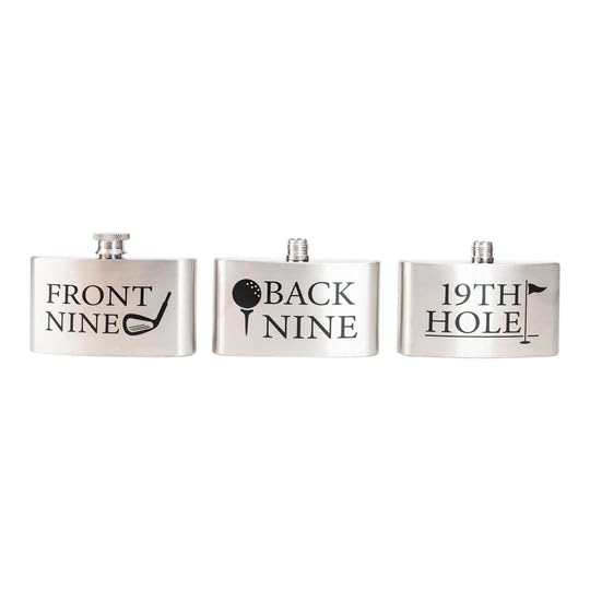 19th Hole Golfer's Flask, Drinking Beverage Travel Barware Accessories