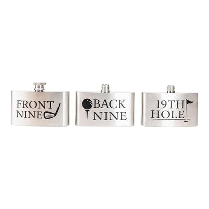 19th Hole Golfer's Flask, Drinking Beverage Travel Barware Accessories