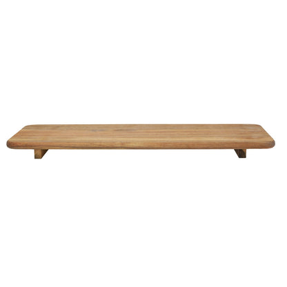 Acacia Wood Display Platter Raised Serving Board With Feet - Cheese Charcuterie