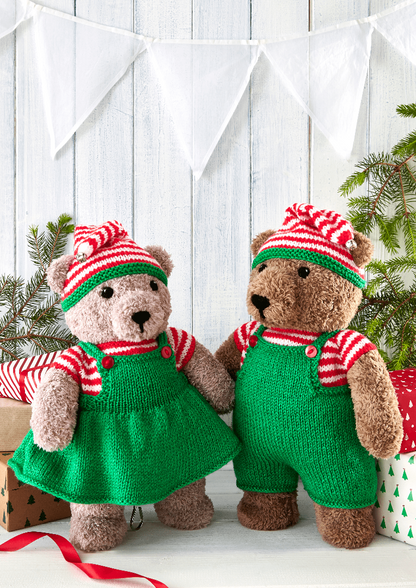 King Cole Pattern Book - Christmas Knits Book 9 - Teddy Bear Costumes