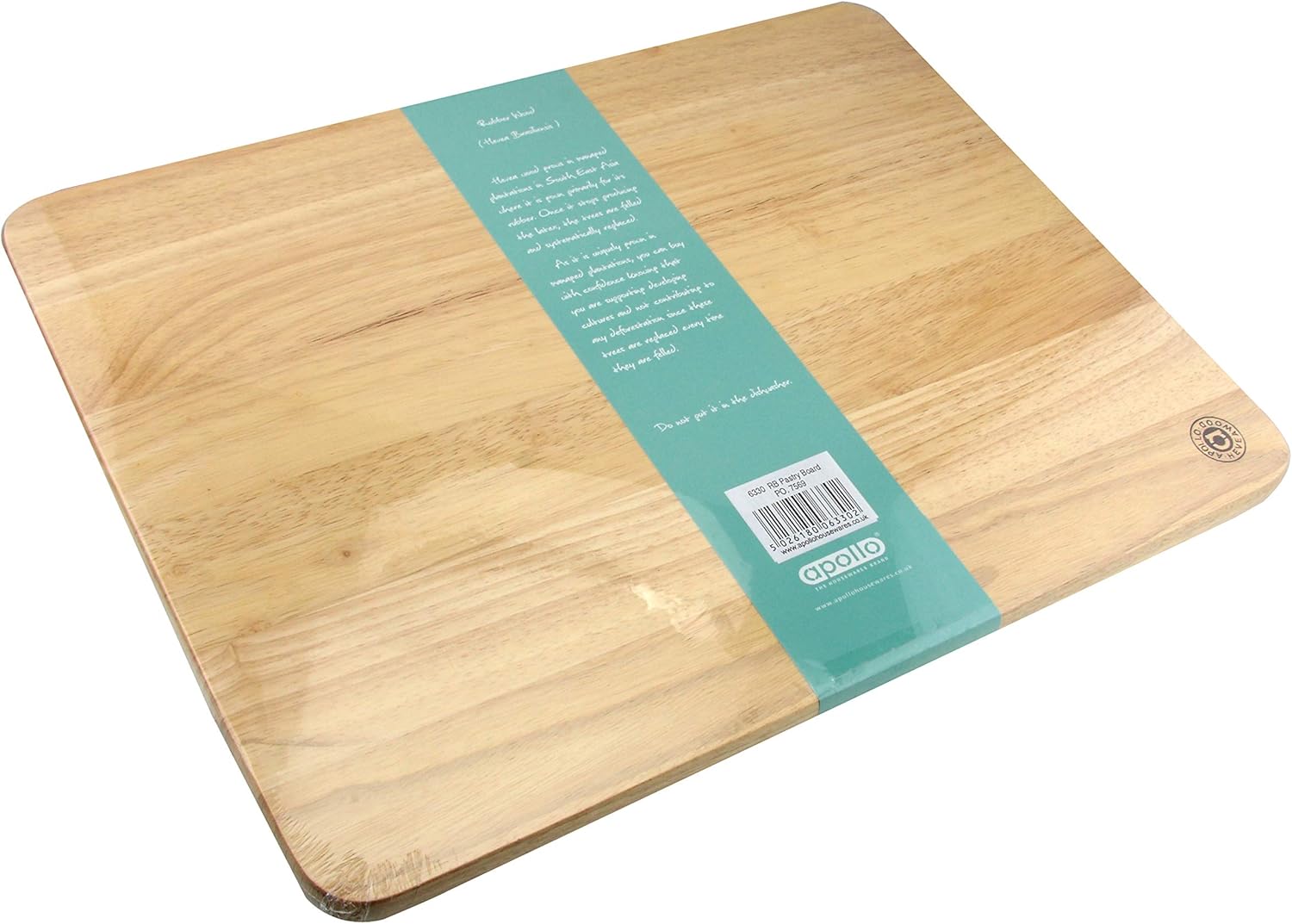 Rubberwood Pastry Board, XXL Chopping Board for Kitchen, Size: 45x35cm