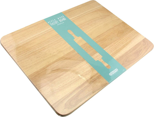 Rubberwood Pastry Board, XXL Chopping Board for Kitchen, Size: 45x35cm