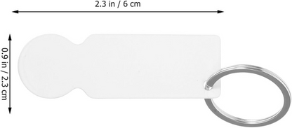 Personalised Metal Trolley Token Keyring