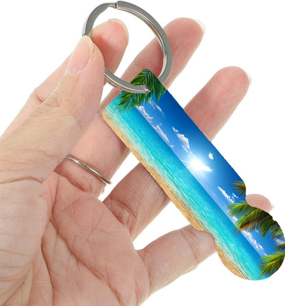 Personalised Metal Trolley Token Keyring