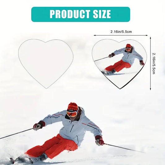 Personalised Heart Photo Fridge Magnet, Size: 55mm