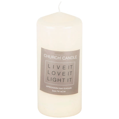Church Pillar Candles - Choice of Sizes