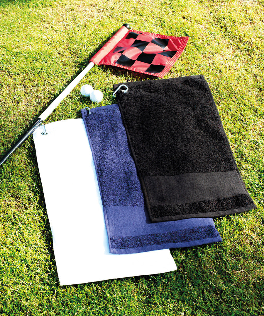Large Heavyweight Cotton Golf Towel - Choice of Colours