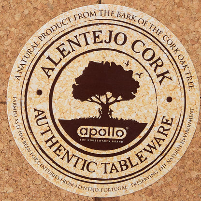Square Cork Placemat and Coaster Set - for 4 people