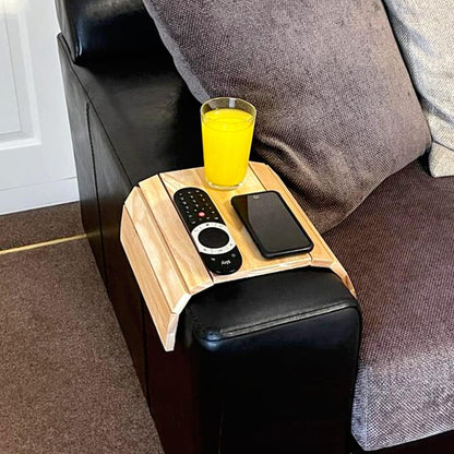 Hevea Wood Flexible Sofa Tray