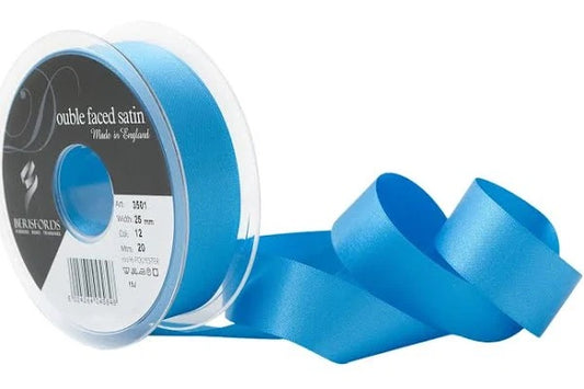 Double Faced Satin Ribbon - 15mm - Various Colours - Priced per metre