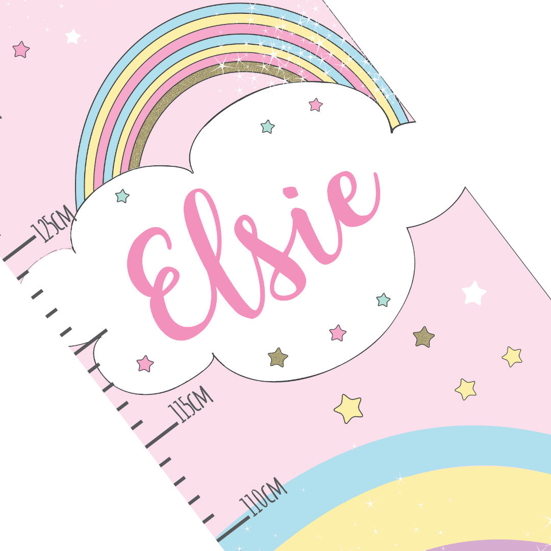 Personalised Baby Unicorn Childrens Height Chart