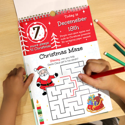 Personalised 24 Sleeps Christmas Activity Advent Calendar