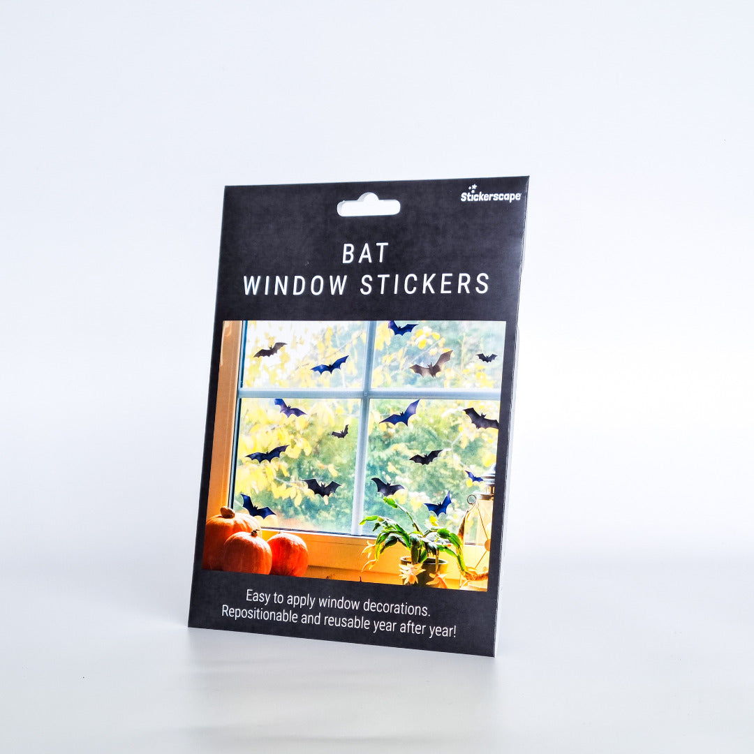 Bat Halloween Window Sticker Set