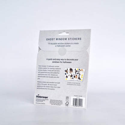 Ghost Halloween Window Sticker Set