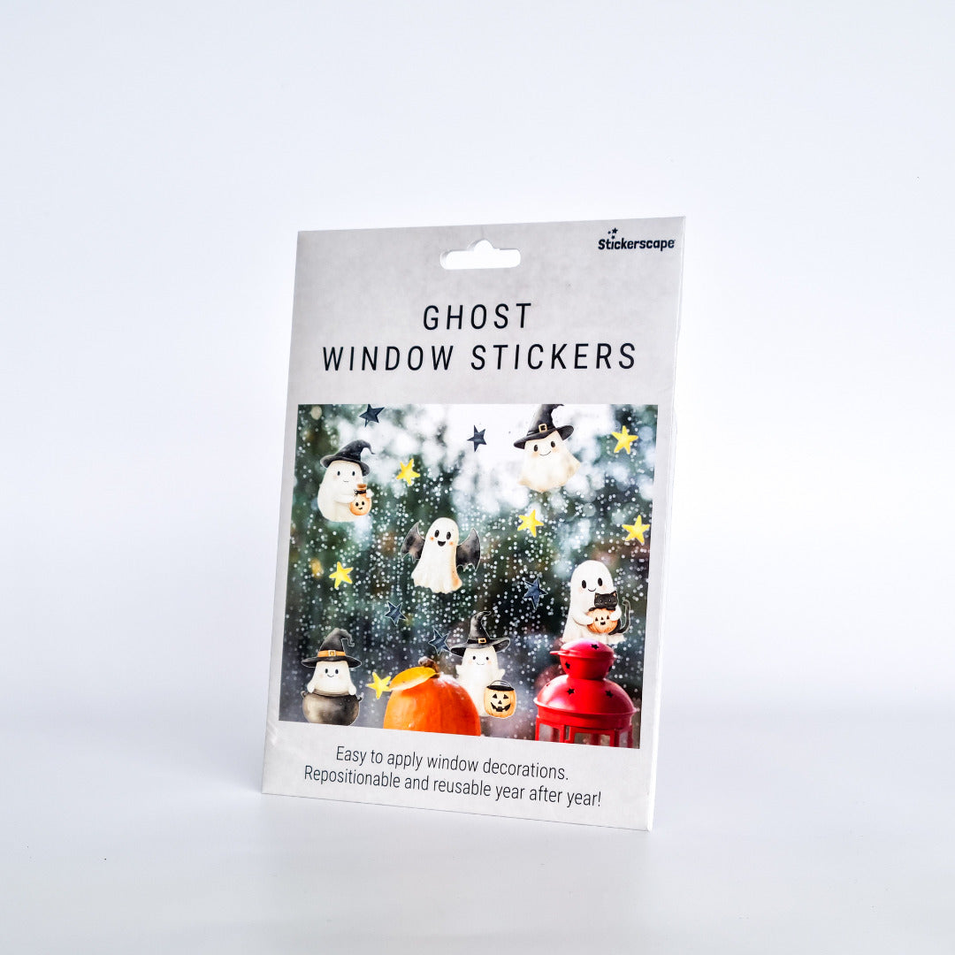 Ghost Halloween Window Sticker Set