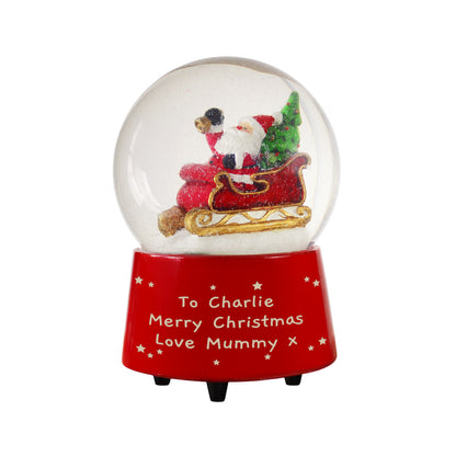 Personalised Musical Santa Globe ~ Message