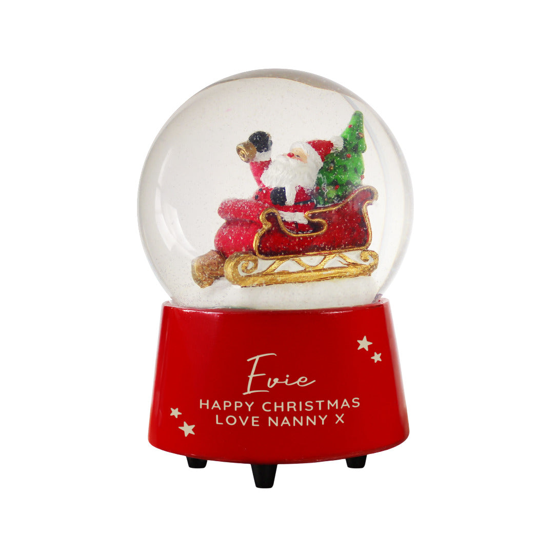 Personalised Musical Santa Globe ~ Name