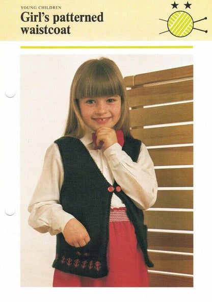 Vintage Hamlyn Knitting Patterns for Young Children - Girls Clothing