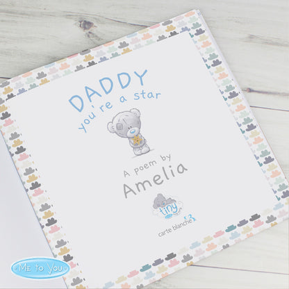 Personalised Tiny Tatty Teddy 'Daddy You're A Star' Poem Book