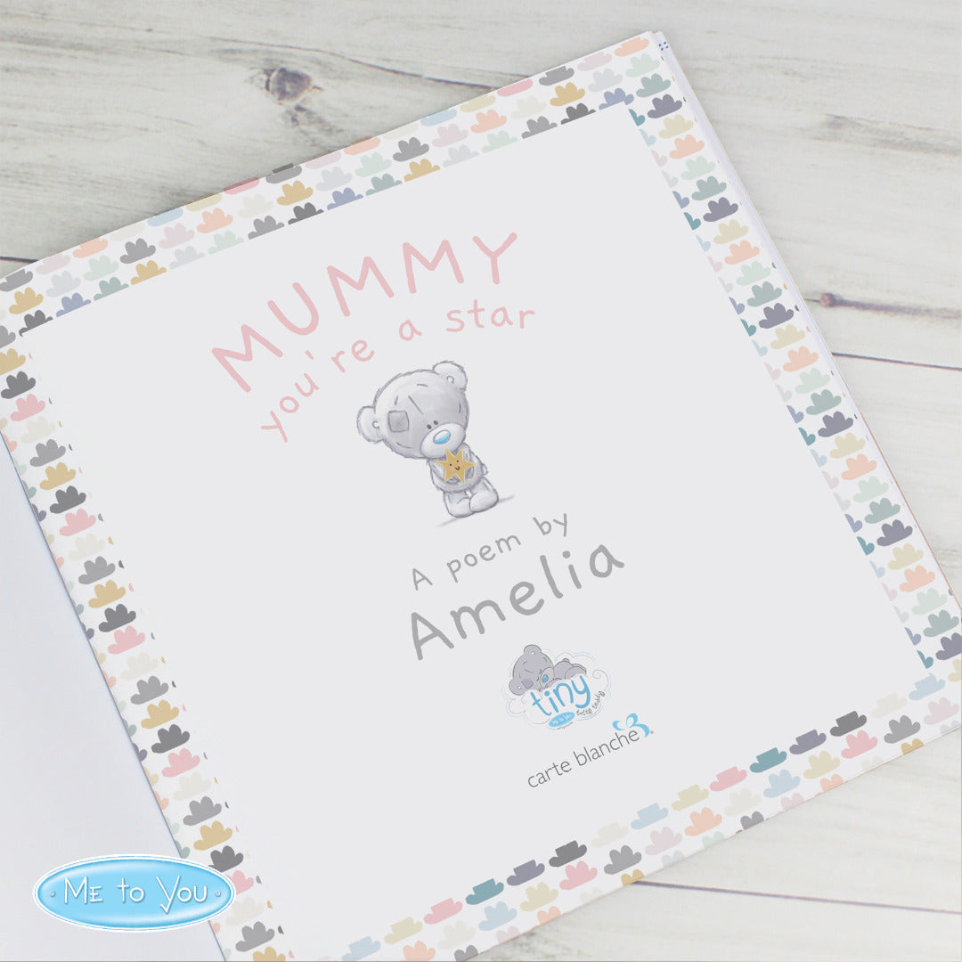 Personalised Tiny Tatty Teddy 'Mummy You're A Star' Poem Book