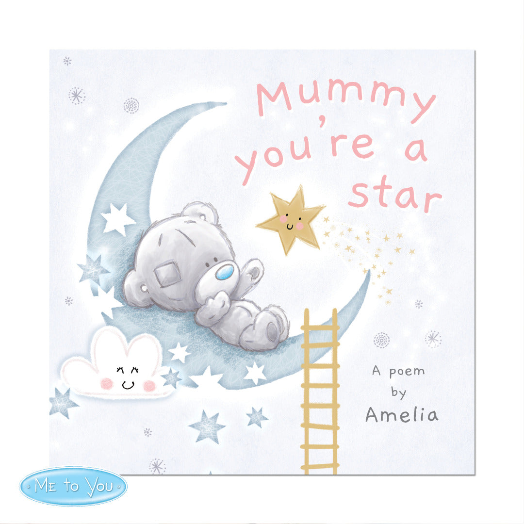 Personalised Tiny Tatty Teddy 'Mummy You're A Star' Poem Book