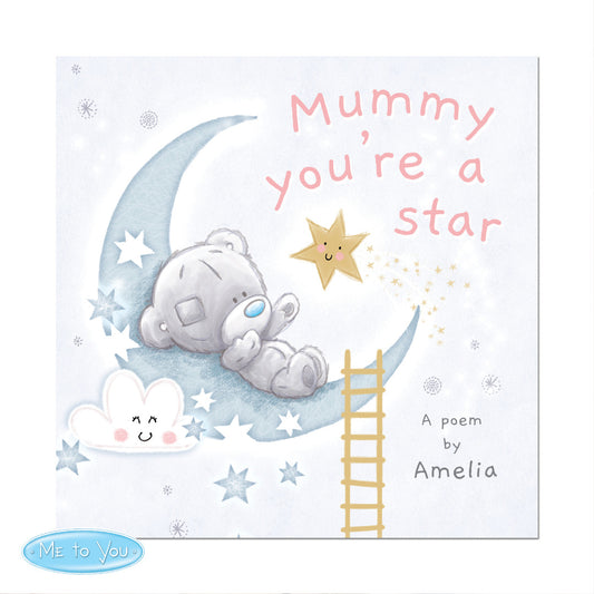 Personalised Tiny Tatty Teddy 'Mummy You're A Star' Poem Book