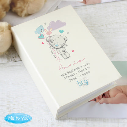 Personalised Tiny Tatty Teddy 6x4 Photo Album with Sleeves ~ Pink