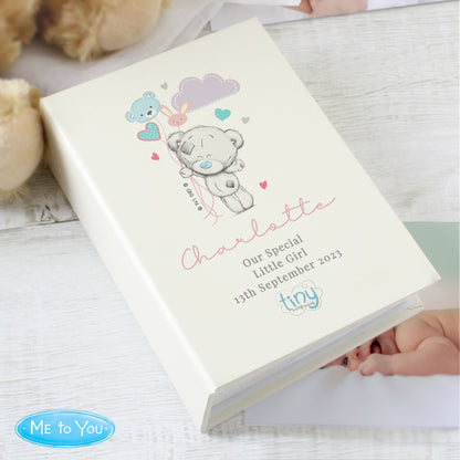 Personalised Tiny Tatty Teddy 6x4 Photo Album with Sleeves ~ Pink