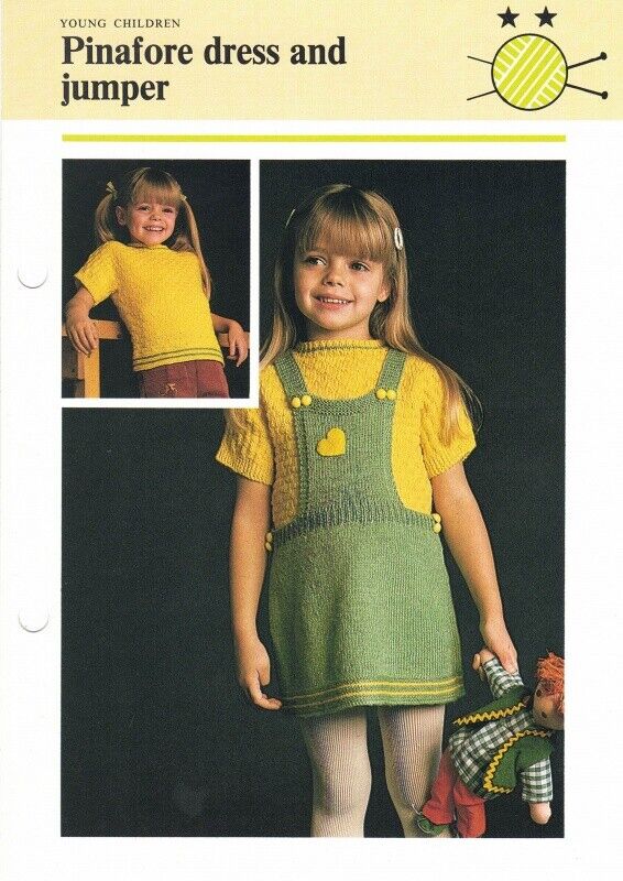 Vintage Hamlyn Knitting Patterns for Young Children - Girls Clothing