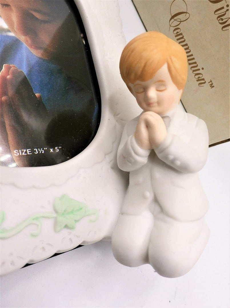 My First Holy Communion Porcelain Photo Frame - Boy