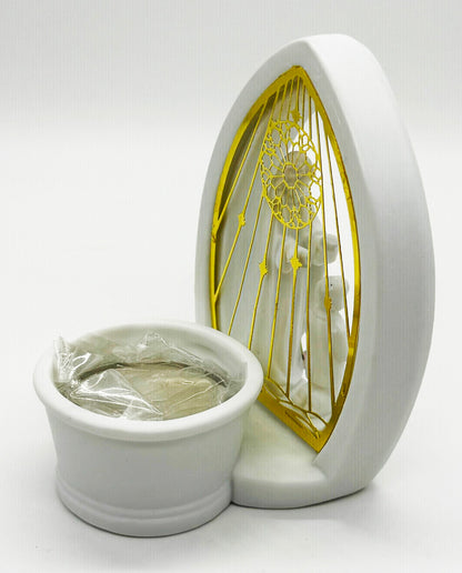 Porcelain Communion Tea Light Holder Figurine