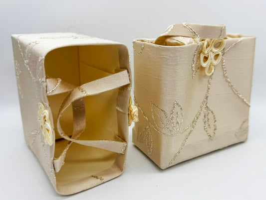 Almond Brocade Favor Gift Bag